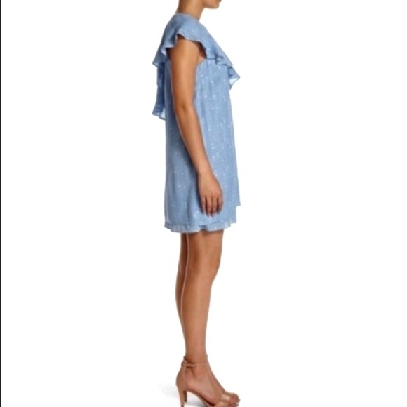 Charles Henry One Shoulder Diamond Dots light Blue Dress, Size M - Picture 11 of 16